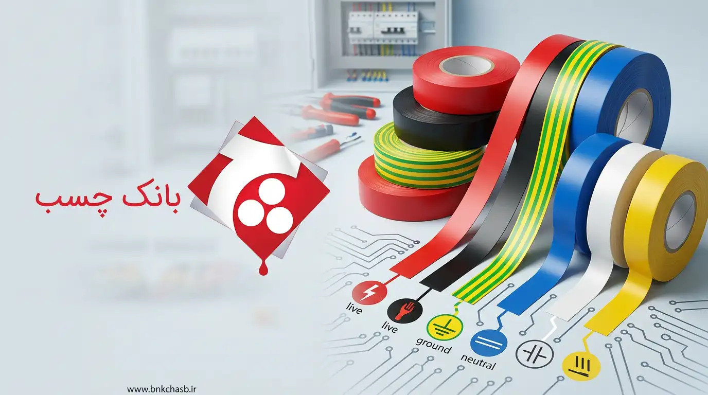 رنگ‌بندی چسب برق