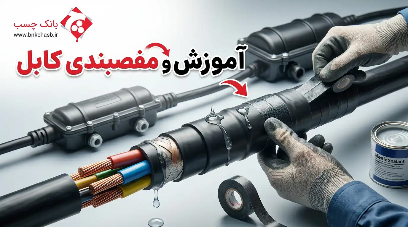 آموزش آب‌بندی و مفصل‌بندی کابل